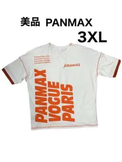 533【美品】大きいサイズ PANMAX 半袖 Tシャツ メンズ 3XL 白