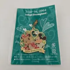 【新品未開封】2004ディズニーバレンタイン　ピンバッジ