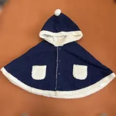 baby ネイビー ベビーポンチョ F50-90