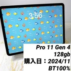 美品iPad Pro 11インチ 第4世代BT100%