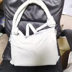 ÖLEND ノットハンドル ショルダーバッグ ホワイト