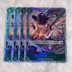 キャベンディッシュ　sr 4枚　ワンピースカード