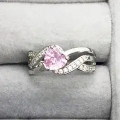 指輪 アメジスト ハート ダイヤモンド 結婚 婚約 誕生日 記念日 ギフト