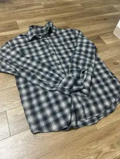 90s ST.JOHNS BAY チェックネルシャツ オンブレ