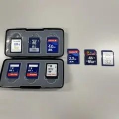 SDカード 9枚セット 16GB 8GB×5 4GB 2GB 32MB