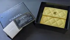 美品 訳有 CHANEL シャネル ココマーク マトラッセ ミニ財布 ウォレット