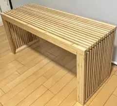 竹製ダイニング 玄関ベンチ90x43x33cm