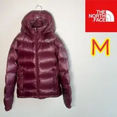 ノースフェイス ダウンジャケット ワインレッド 700フィル レディースM