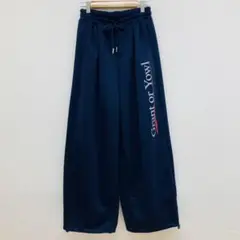 デイジー DAZY スウェット ワイドパンツ プリント 【S】 ネイビー