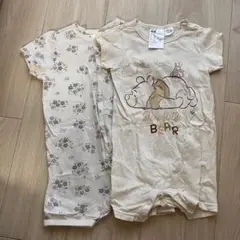 半袖ロンパース 2枚セット