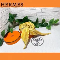 ✨美品✨HERMES エルメス プリーツカレ シルク100%