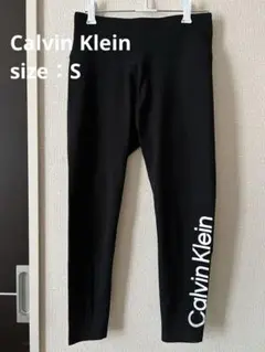 美品 Calvin Klein カルバンクライン ロゴ レギンス Sサイズ