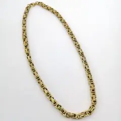 新品!ゴールド ネックレス チェーン メンズ マイアミ ステンレス 喜平
