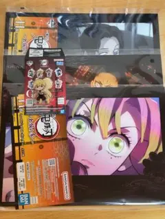 一番くじ　鬼滅の刃　上弦の参 G賞　アクリルチャーム　H賞　ポスター