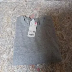 グレー 半袖綿セーター Lサイズ ¥1,990