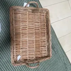 柳取っ手付きレクタングトレイ