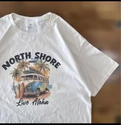 ノースショア　Tシャツ ホワイト　ハワイ　美品　アロハ　XLサイズ
