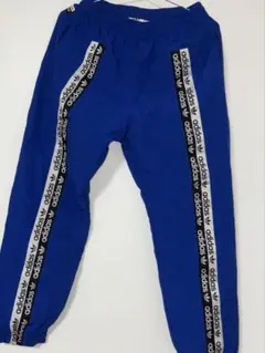 値下げ⚪︎ adidas 青 ジャージパンツ M