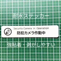 【UV耐候タイプ】防犯カメラ作動中ステッカーシール　禁止お断り用