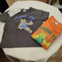 dilash オオカミバスケットTシャツ