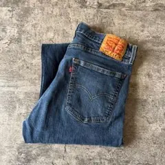 【W36L30】リーバイス505 青ブルーデニム ストレート ゆるダボメンズ古着