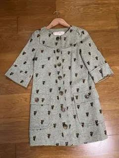 【美品】calcium バラ柄　コート