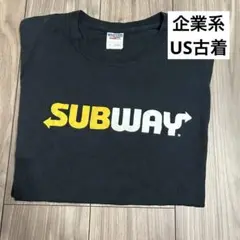 SUB WAY サブウェイ　企業系US古着Lサイズ　アメリカ輸入品　半袖Tシャツ