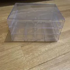 透明プラスチック 3段収納ボックス