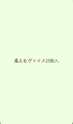 鳳えむヴァイス23枚入り