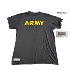 古着 ARMYプリント 半袖Tシャツ ブラック