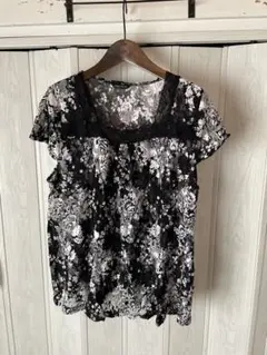 ◆CHIC FLEUR/花柄総レースチュニック◆x