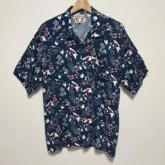 PANDIESTA パンディエスタ パンダ総柄 アロハシャツ 半袖シャツ L