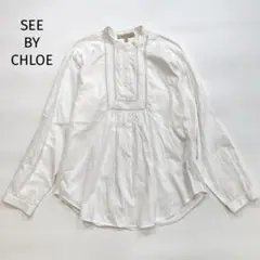 SEE BY CHLOE タック ギャザー ブラウス シャツ M相当 長袖