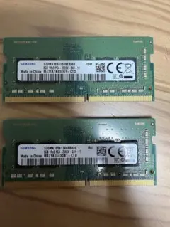 2枚セット(8GB×2)Samsung DDR4 PC4-2666 メモリ
