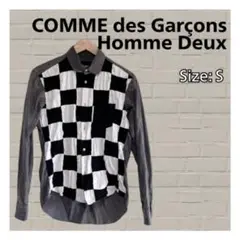 コムデギャルソン オムドゥ HOMME DEUX 長袖 シャツ 市松模様