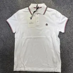 MONCLER ホワイト ポロシャツ TG S
