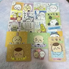 ちいかわ　ステッカ&カード、キーホルダーセット