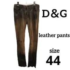 DOLCEu0026GABBANA ラムレザー パンツ 44