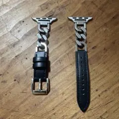 Apple Watch用レザーチェーンバンド