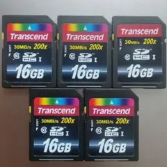 Transcend SDHC 16GB 5枚セット★
