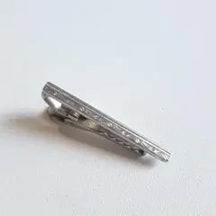M11　ネクタイピン　SILVER　ショート　クリップ　銀製　アクセサリー
