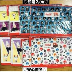 【新品❤️未使用】イオンコカコーラ✖︎ダンダダンオリジナルフラットポーチ8個セット