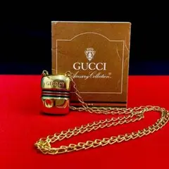 極 美品 オールドグッチ ロゴ GG シェリーライン ネックレス ペンダント