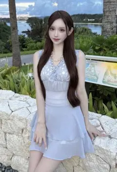 【完売品】Lumignon Lacefrill backribbon dress