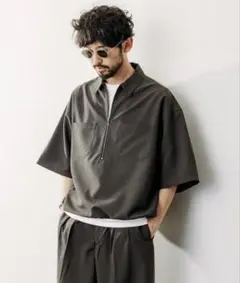 FREAK’S STORE Reflax リラックスフィット ハーフジップシャツ