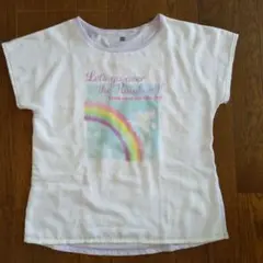 虹とユニコーンのTシャツ カットソー 160cm
