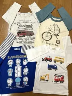 計4枚　長袖Tシャツ　110 （めくるTシャツ1枚）
