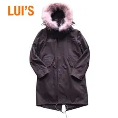 LUI’Sルイス モッズコート モスグリーン S ライナー ラクーンファー付き