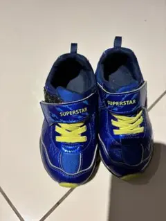 SUPERSTAR 青 スニーカー 16センチ