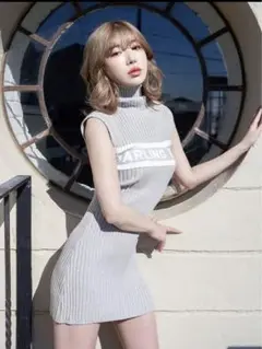 ダーリッチ ジャガードニットワンピース